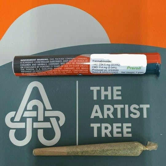The Artist Tree - TAT Banana Cream Pie Preroll 1g - 1