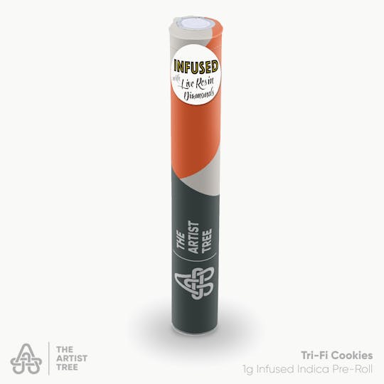 The Artist Tree - TAT Infused Trifi Cookies (I/H) Preroll 1g - 1