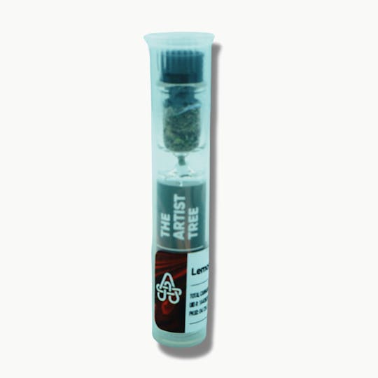 The Artist Tree - TAT Lemon Gelato (I/H) Prepacked US Glass Chillum .3g - 1