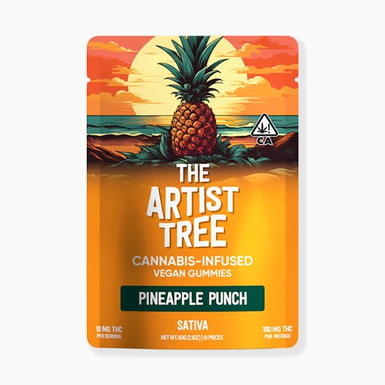 The Artist Tree - TAT Pineapple Punch (S) Gummies 100mg - 1