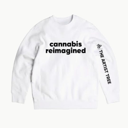The Artist Tree - The Artist Tree Cannabis Reimagined White Crewneck - 1