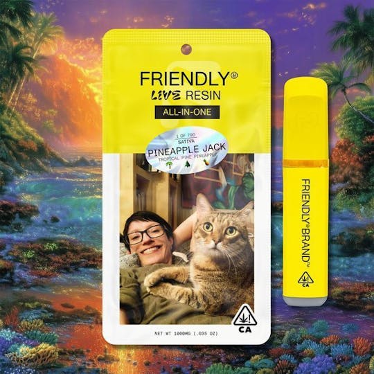 Friendly Brand - Pineapple Jack - 1g Live Resin AIO - 1