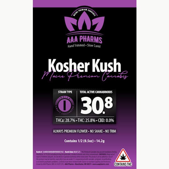 AAA Pharms - Kosher Kush Half Ounce - 1