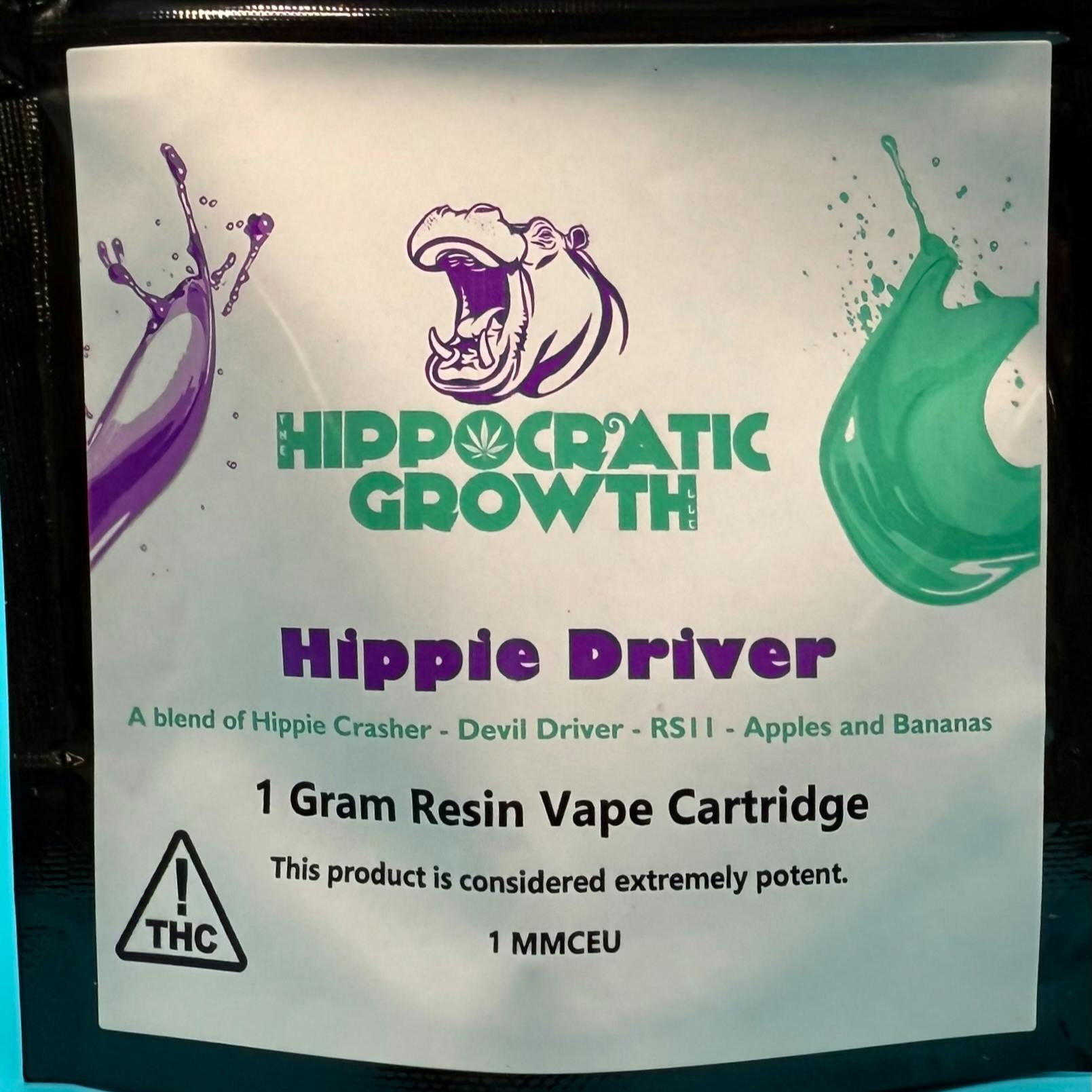 The Hippocratic Growth - Hippie Driver 1g Resin Cart - 1