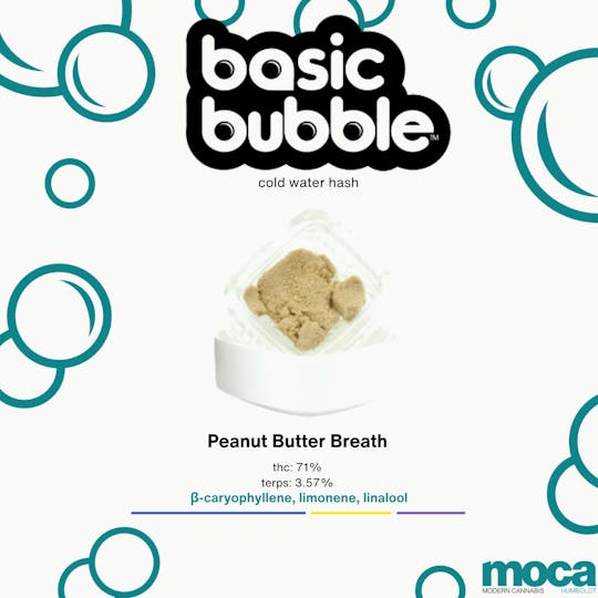 MOCA Humboldt - Basic Bubble - 1g Black Label - Peanut Butter Breath - 1