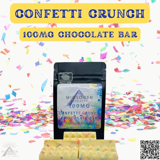 MidSouth Extracts - Chocolate Bar - 100mg - Confetti Crunch - 1