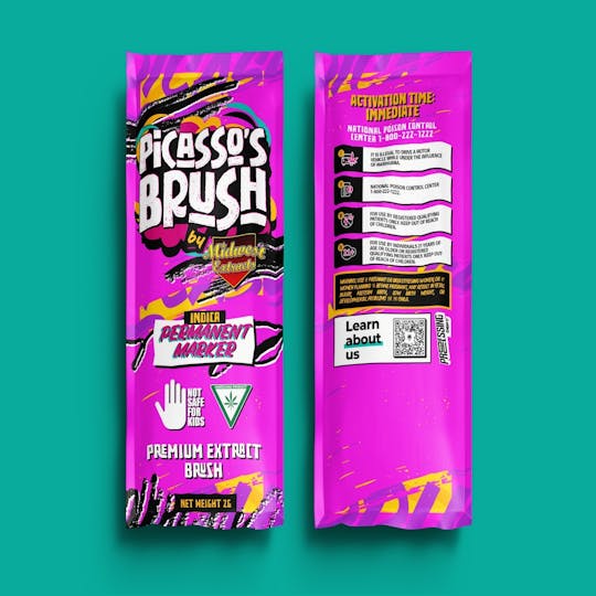 Midwest Extracts - Midwest Extracts Permanent Marker Live Resin 2G Picasso's Brush - 1