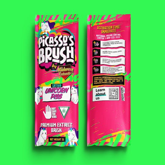 Midwest Extracts - Midwest Extracts Unicorn Piss Live Resin 2G Picasso's Brush - 1