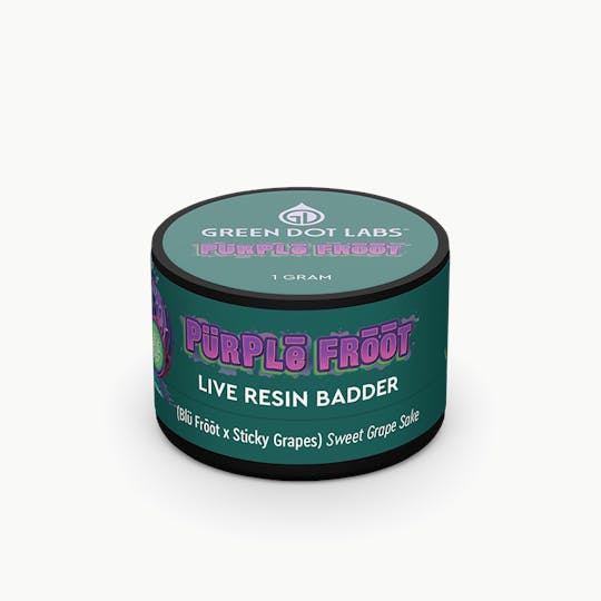 Green Dot Labs - GDL Live Resin Badder (1g) | GDL Originals | Purple Froot - 1