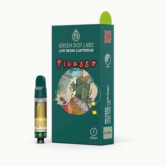 Green Dot Labs - GDL Live Resin Cartridge (1g) | GDL Originals | Picasso - 1