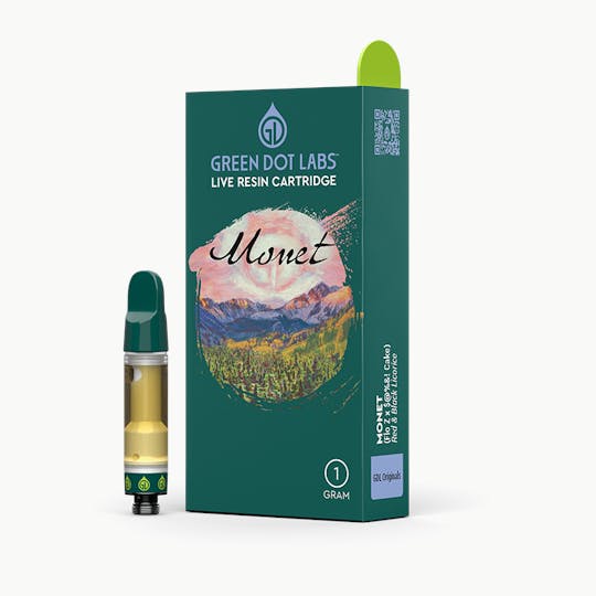 Green Dot Labs - GDL Live Resin Cartridge (1g) | GDL Originals | Monet - 1