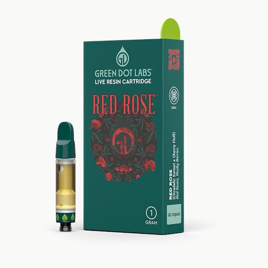 Green Dot Labs - GDL Live Resin Cartridge (1g) | GDL Originals | Red Rose - 1