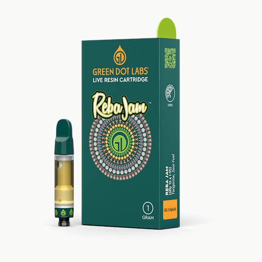 Green Dot Labs - GDL Live Resin Cartridge (1g) | GDL Originals | Reba Jam - 1