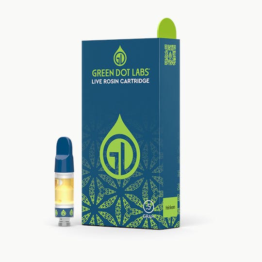 Green Dot Labs - GDL Live Rosin Cart (.5g) | Heirloom | Captain Krunk - 1