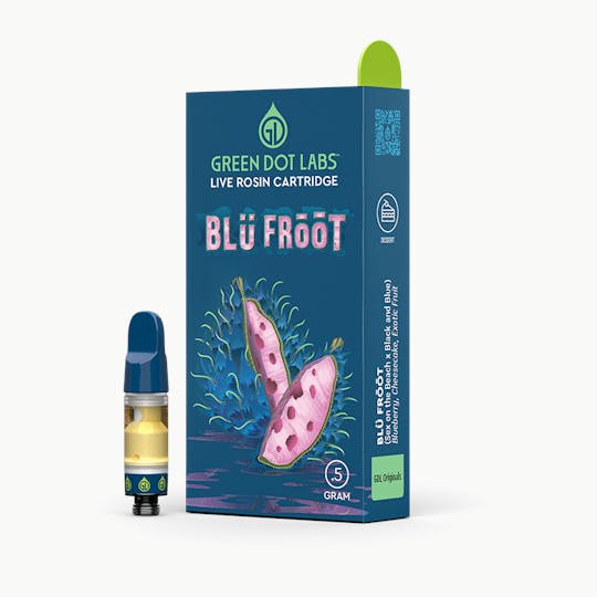Green Dot Labs - GDL Live Rosin Cartridge (.5g) | GDL Originals | Blu Froot - 1