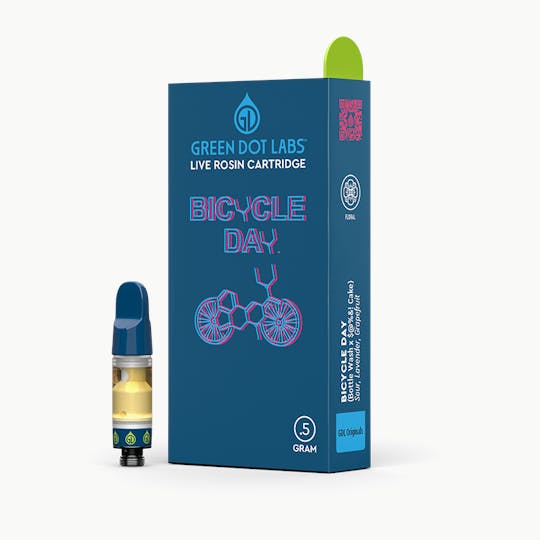 Green Dot Labs - GDL Live Rosin Cartridge (.5g) | GDL Originals | Bicycle Day - 1