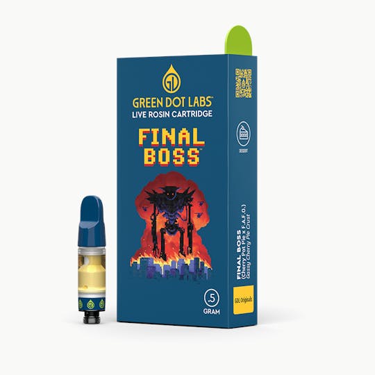 Green Dot Labs - GDL Live Rosin Cartridge (.5g) | GDL Originals | Final Boss - 1