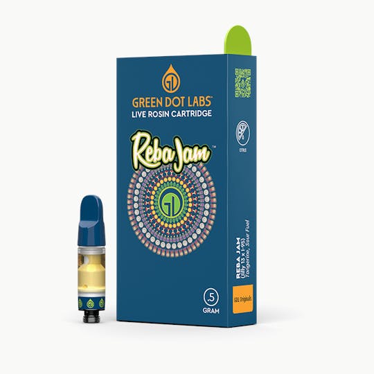 Green Dot Labs - GDL Live Rosin Cartridge (.5g) | GDL Originals | Reba Jam - 1