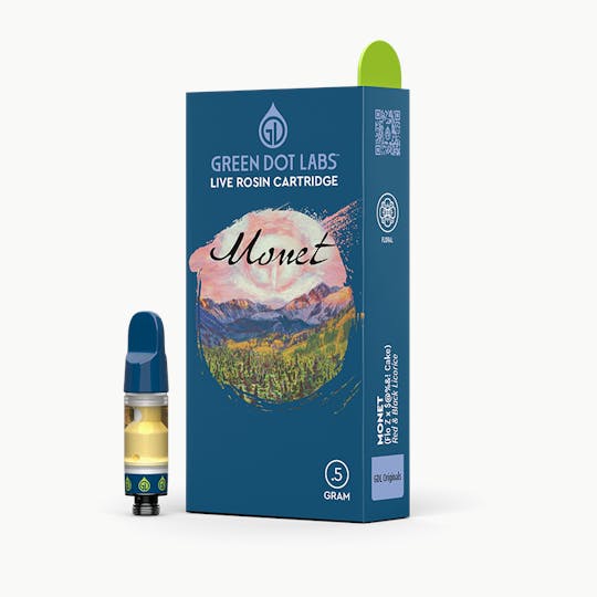 Green Dot Labs - GDL Live Rosin Cartridge (.5g) | GDL Originals | Monet - 1
