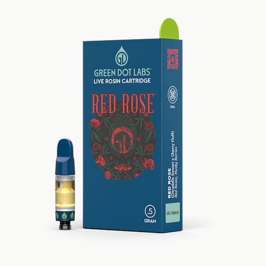 Green Dot Labs - GDL Live Rosin Cartridge (.5g) | GDL Originals | Red Rose - 1