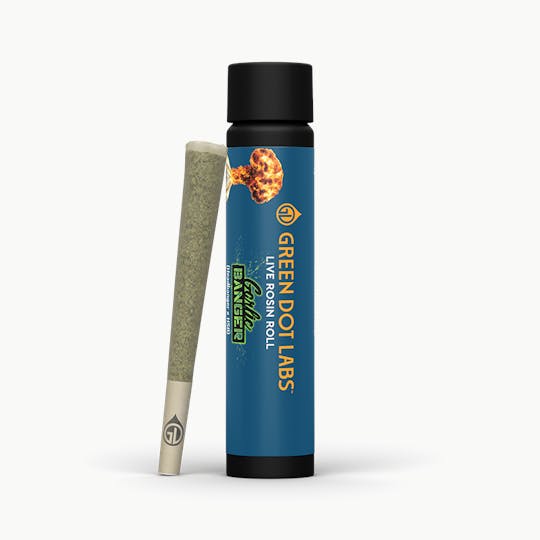 Green Dot Labs - GDL Live Rosin Roll (1g) | GDL Originals | Garlic Banger - 1