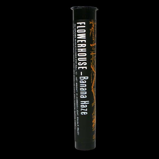FlowerHouse New York - Banana Haze 0.5g Infused Preroll 2pk - 1