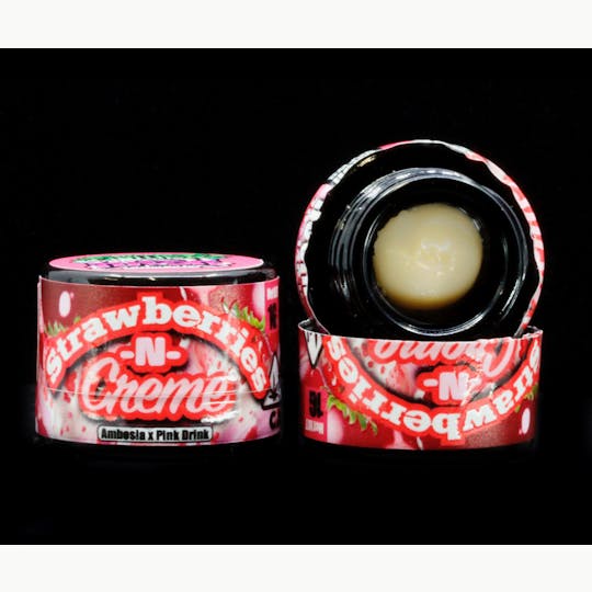 Shasta Flower and Hash Company - Shasta Hash Co. Strawberries N Cream T1 Live Rosin 1g - 1