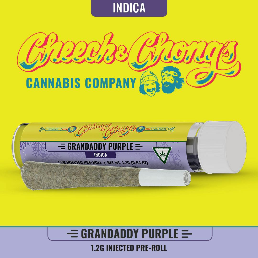 Cheech & Chong | Grand Daddy Purple | Injected Pre-Rolls 1.2g