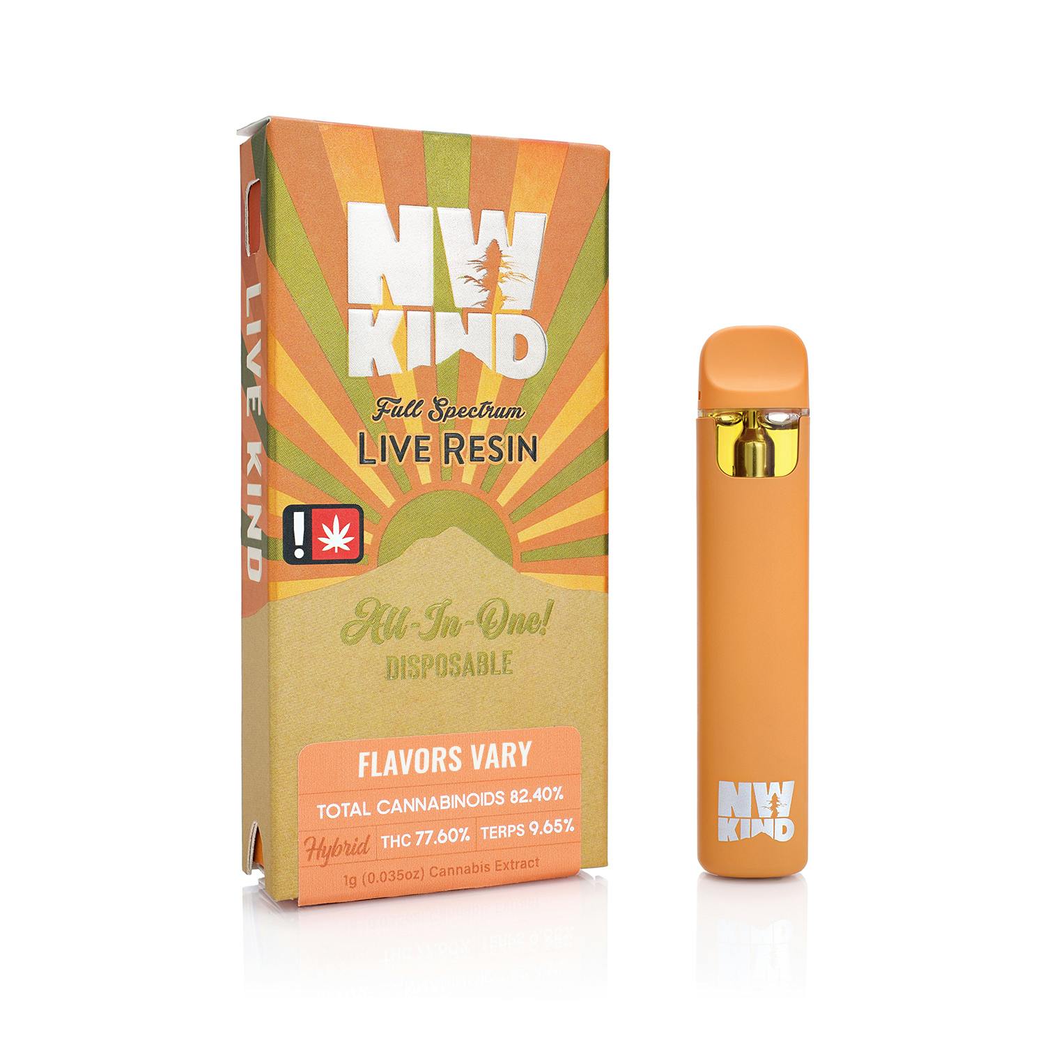 NW KIND - Modified Grapes Live Resin Disposable 1g - 1