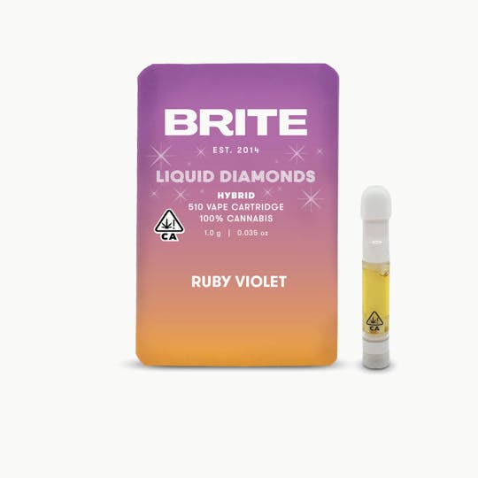 Brite Labs - BRITE Liquid Diamonds Cartridge (1g) - Indica- Ruby Violet - 1