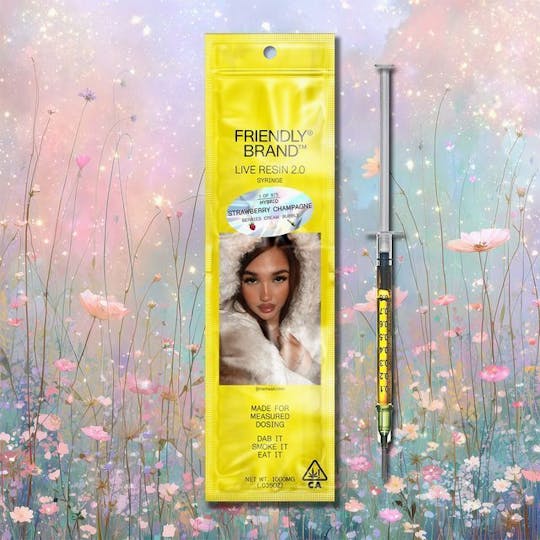 Friendly Brand - Strawberry Champagne - 1g Live Resin Applicator - 1