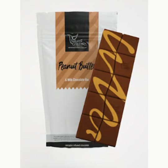 Nature's Grace and Wellness - Nature's Grace | 100mg Milk Chocolate Bar - Peanut Butter - 1