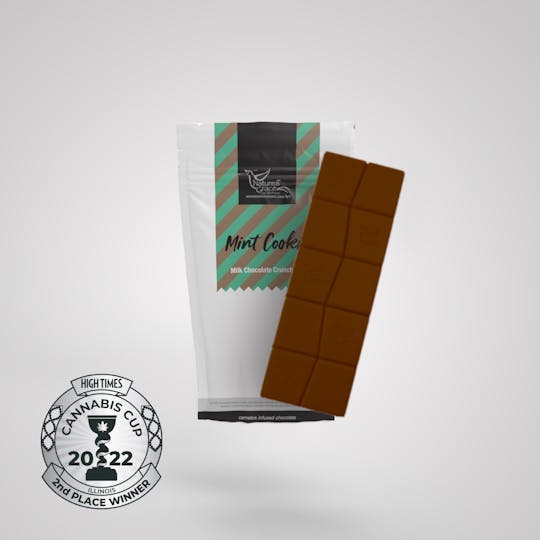 Nature's Grace and Wellness - Nature's Grace | 100mg Milk Chocolate Bar - Mint Cookie - 1