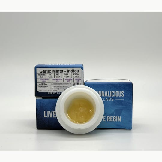 Cannalicious Labs - Garlic Mints Live Resin - 2G -Indica - 1
