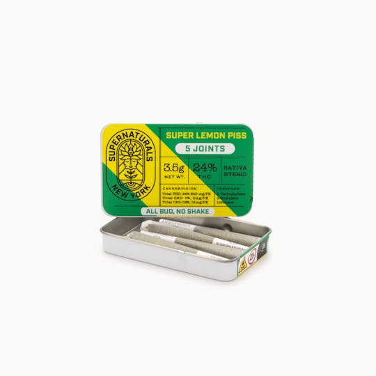 Supernaturals New York - SUPER LEMON PISS, Classic Pre-Roll 5pk 3.5g - 1