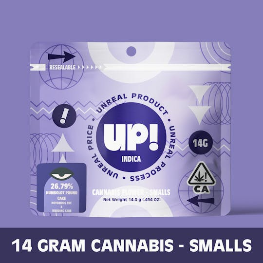 UP! - Humboldt Pound Cake (Indica) Cannabis Smalls 14g - 1