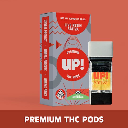 UP! - Green Crack (Sativa) Classic Pod 1g - 1