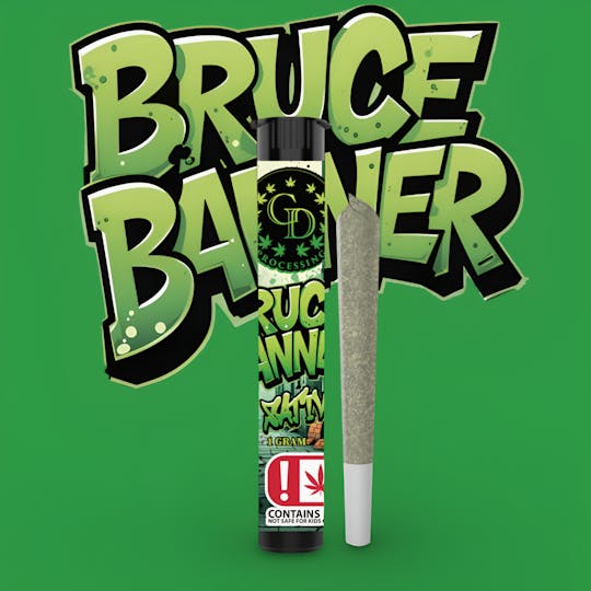 GD CANNABIS PROCESSING - 1G PRE-ROLL BRUCE BANNER - 1