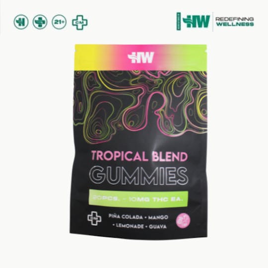 Health Weed - HW - Tropical Blend Gummies 200mg - 1