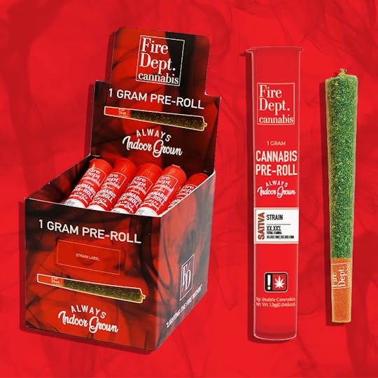 Fire Dept. Cannabis - Fire Dept Cannabis - Orange Candy (1g Preroll) : 36.11% // 31.12% - 1