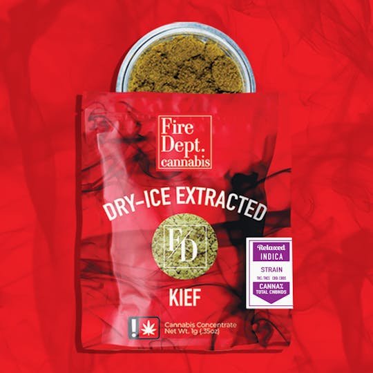 Fire Dept. Cannabis - Fire Dept Cannabis - Blueberry Muffin Kief : 37.27% // 35.80% // 0.08% - 1