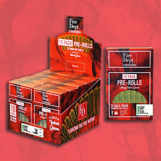 Fire Dept. Cannabis - Fire Dept Cannabis - Apple Slapz (1/2g 10pack Preroll) - 1