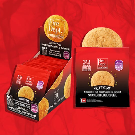 Fire Dept. Cannabis - Fire Dept Cannabis - Solventless 1:1:1 Sleepytime Snickerdoodle Cookie - 1