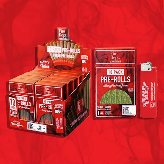 Fire Dept. Cannabis - Fire Dept Cannabis - Pure Kush (1g 10pk Preroll) - 1