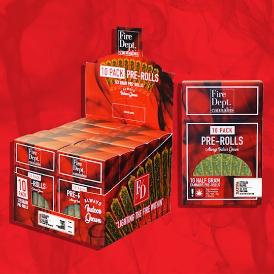 Fire Dept. Cannabis - Fire Dept Cannabis - Diesel Poison (1/2g 10pk Preroll) - 1