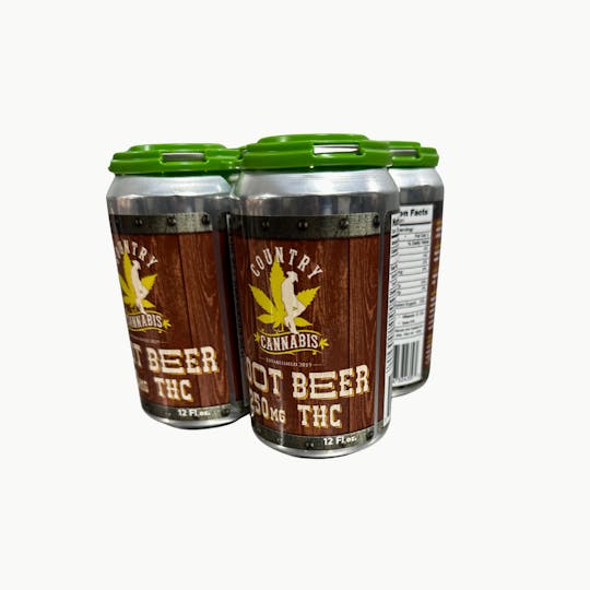 Country Cannabis - Root Beer 250MG | County Cannabis Soda | 12oz - 1