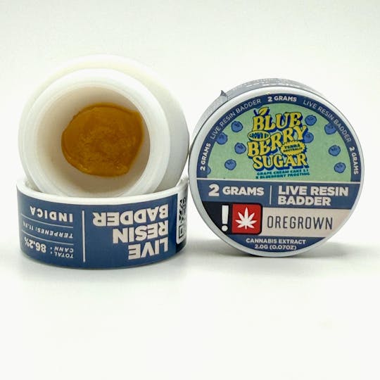Oregrown - Oregrown - 2 Gram Blueberry Sugar Live Resin Badder - 1