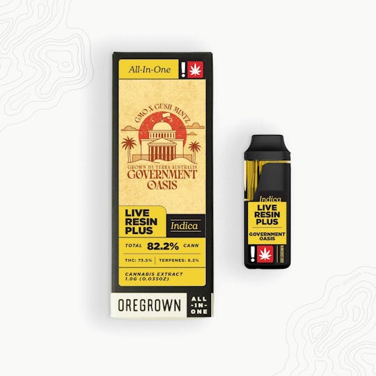 Oregrown - Oregrown - Government Oasis Live Resin + All-In-One Plus - 1