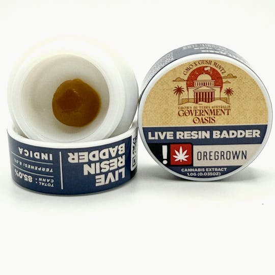 Oregrown - Oregrown - 1 Gram Government Oasis Live Resin Badder - 1