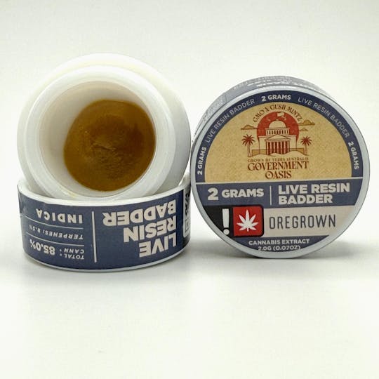 Oregrown - Oregrown - 2 Gram Government Oasis Live Resin Badder - 1